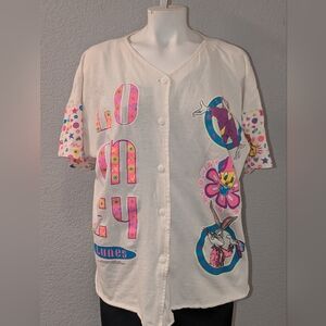 Original 1994 Looney Toons Button Up Shirt
